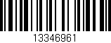 Código de barras (EAN, GTIN, SKU, ISBN): '13346961'
