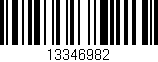 Código de barras (EAN, GTIN, SKU, ISBN): '13346982'