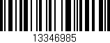 Código de barras (EAN, GTIN, SKU, ISBN): '13346985'