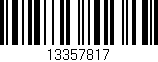 Código de barras (EAN, GTIN, SKU, ISBN): '13357817'
