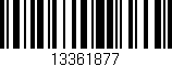 Código de barras (EAN, GTIN, SKU, ISBN): '13361877'