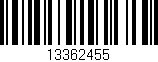 Código de barras (EAN, GTIN, SKU, ISBN): '13362455'