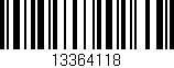 Código de barras (EAN, GTIN, SKU, ISBN): '13364118'