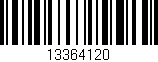Código de barras (EAN, GTIN, SKU, ISBN): '13364120'