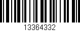 Código de barras (EAN, GTIN, SKU, ISBN): '13364332'