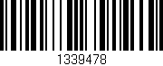 Código de barras (EAN, GTIN, SKU, ISBN): '1339478'