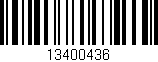 Código de barras (EAN, GTIN, SKU, ISBN): '13400436'