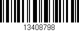 Código de barras (EAN, GTIN, SKU, ISBN): '13408798'