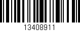 Código de barras (EAN, GTIN, SKU, ISBN): '13408911'
