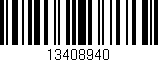 Código de barras (EAN, GTIN, SKU, ISBN): '13408940'