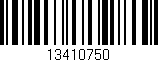 Código de barras (EAN, GTIN, SKU, ISBN): '13410750'