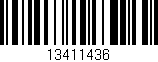 Código de barras (EAN, GTIN, SKU, ISBN): '13411436'