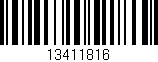 Código de barras (EAN, GTIN, SKU, ISBN): '13411816'