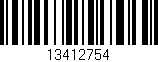 Código de barras (EAN, GTIN, SKU, ISBN): '13412754'