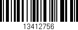 Código de barras (EAN, GTIN, SKU, ISBN): '13412756'