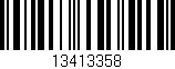 Código de barras (EAN, GTIN, SKU, ISBN): '13413358'