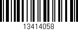 Código de barras (EAN, GTIN, SKU, ISBN): '13414058'