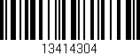 Código de barras (EAN, GTIN, SKU, ISBN): '13414304'