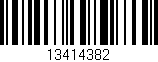 Código de barras (EAN, GTIN, SKU, ISBN): '13414382'