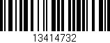 Código de barras (EAN, GTIN, SKU, ISBN): '13414732'