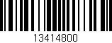 Código de barras (EAN, GTIN, SKU, ISBN): '13414800'