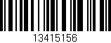 Código de barras (EAN, GTIN, SKU, ISBN): '13415156'