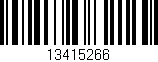 Código de barras (EAN, GTIN, SKU, ISBN): '13415266'