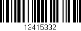 Código de barras (EAN, GTIN, SKU, ISBN): '13415332'
