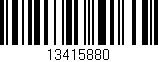Código de barras (EAN, GTIN, SKU, ISBN): '13415880'