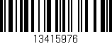 Código de barras (EAN, GTIN, SKU, ISBN): '13415976'