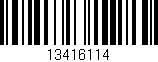 Código de barras (EAN, GTIN, SKU, ISBN): '13416114'