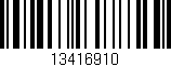 Código de barras (EAN, GTIN, SKU, ISBN): '13416910'