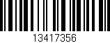 Código de barras (EAN, GTIN, SKU, ISBN): '13417356'