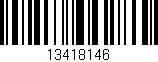 Código de barras (EAN, GTIN, SKU, ISBN): '13418146'