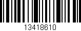 Código de barras (EAN, GTIN, SKU, ISBN): '13418610'