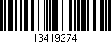 Código de barras (EAN, GTIN, SKU, ISBN): '13419274'