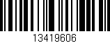 Código de barras (EAN, GTIN, SKU, ISBN): '13419606'