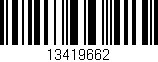 Código de barras (EAN, GTIN, SKU, ISBN): '13419662'