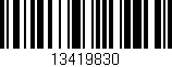 Código de barras (EAN, GTIN, SKU, ISBN): '13419830'