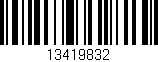Código de barras (EAN, GTIN, SKU, ISBN): '13419832'