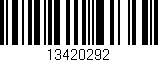 Código de barras (EAN, GTIN, SKU, ISBN): '13420292'