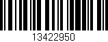 Código de barras (EAN, GTIN, SKU, ISBN): '13422950'