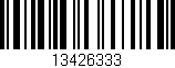 Código de barras (EAN, GTIN, SKU, ISBN): '13426333'