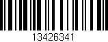 Código de barras (EAN, GTIN, SKU, ISBN): '13426341'