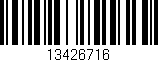 Código de barras (EAN, GTIN, SKU, ISBN): '13426716'