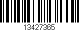 Código de barras (EAN, GTIN, SKU, ISBN): '13427365'