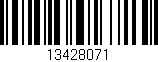 Código de barras (EAN, GTIN, SKU, ISBN): '13428071'