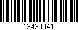 Código de barras (EAN, GTIN, SKU, ISBN): '13430041'