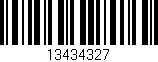 Código de barras (EAN, GTIN, SKU, ISBN): '13434327'