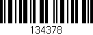 Código de barras (EAN, GTIN, SKU, ISBN): '134378'